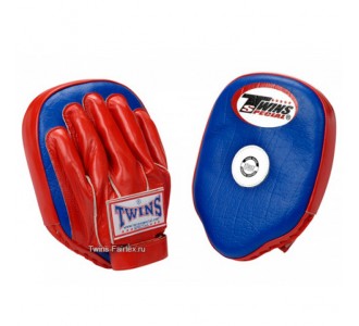 Боксерские ударные лапы Twins Special (PML-2 blue-red)